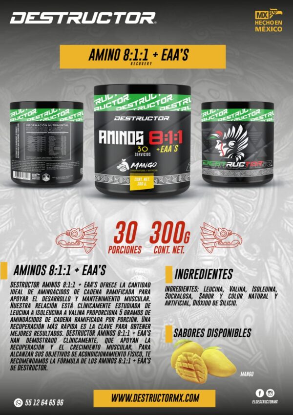 DESTRUCTOR AMINOS 8:1:1 + EAA’s